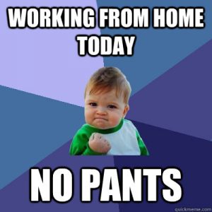 work from home meme